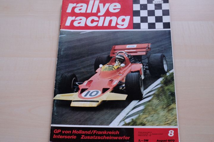 Deckblatt Rallye Racing (08/1970)